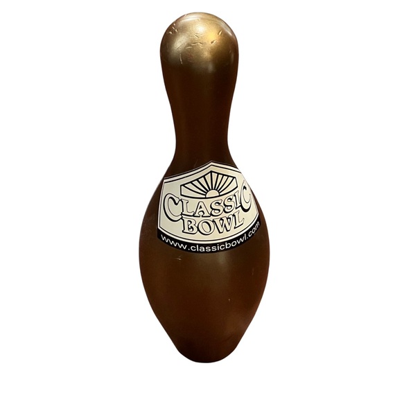 Gold Classic Bowl Bowling Pin - Picture 1 of 4